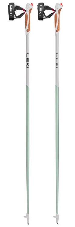 Bâton Leki Passion Smoke Green White Dark Anthracite