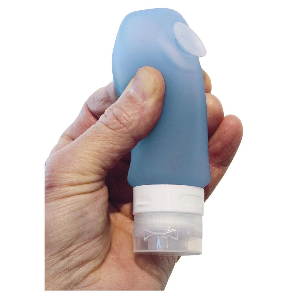 Flacon Hygiene Travel Safe Squeeze Bottle 90ml Light Blue 2 Flacon Hygiene Travel Safe Squeeze Bottle 90ml Light Blue – Image 2