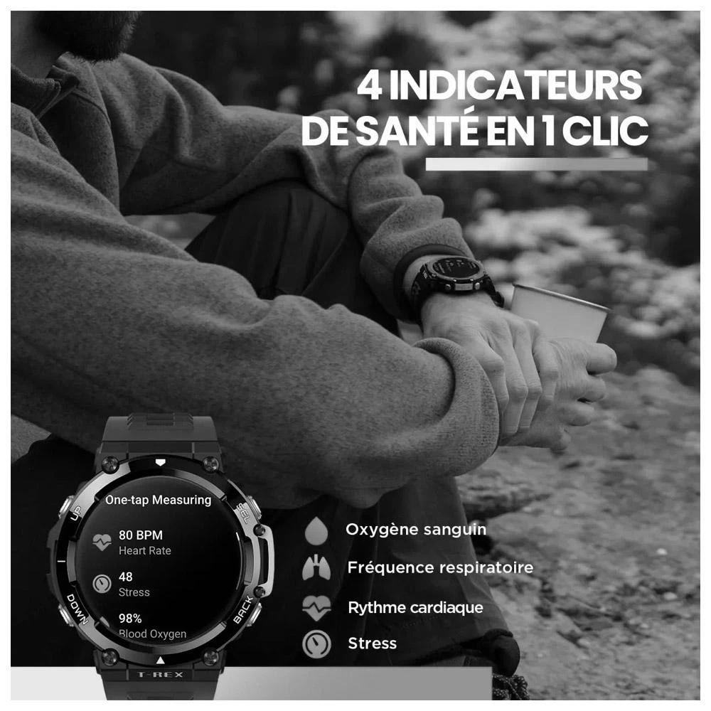 Montres GPS Amazfit T-Rex 2 Wild Green 5 Montres GPS Amazfit T-Rex 2 Wild Green – Image 5