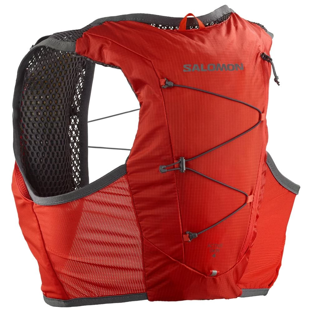Gilet Trail Salomon Active Skin 4 With Flask Fiery Red Ebony 2 Gilet Trail Salomon Active Skin 4 With Flask Fiery Red Ebony – Image 2