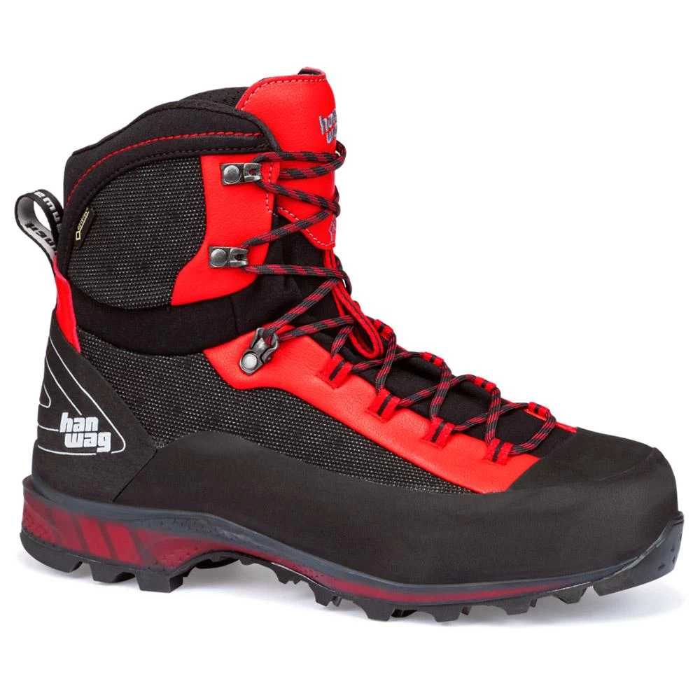 Chaussures D'alpinisme Hanwag Ferrata II GTX Black Red 1 Chaussures D'alpinisme Hanwag Ferrata II GTX Black Red