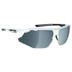 Lunettes De Soleil AZR Galibier Vernie Blanc Noir Gris Miroir