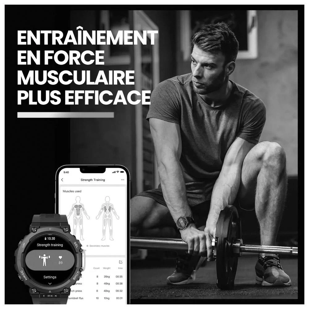 Montres GPS Amazfit T-Rex 2 Wild Green 6 Montres GPS Amazfit T-Rex 2 Wild Green – Image 6