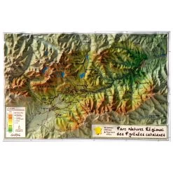 Carte 3D Geo Relief Les Pyrénées Catalanes