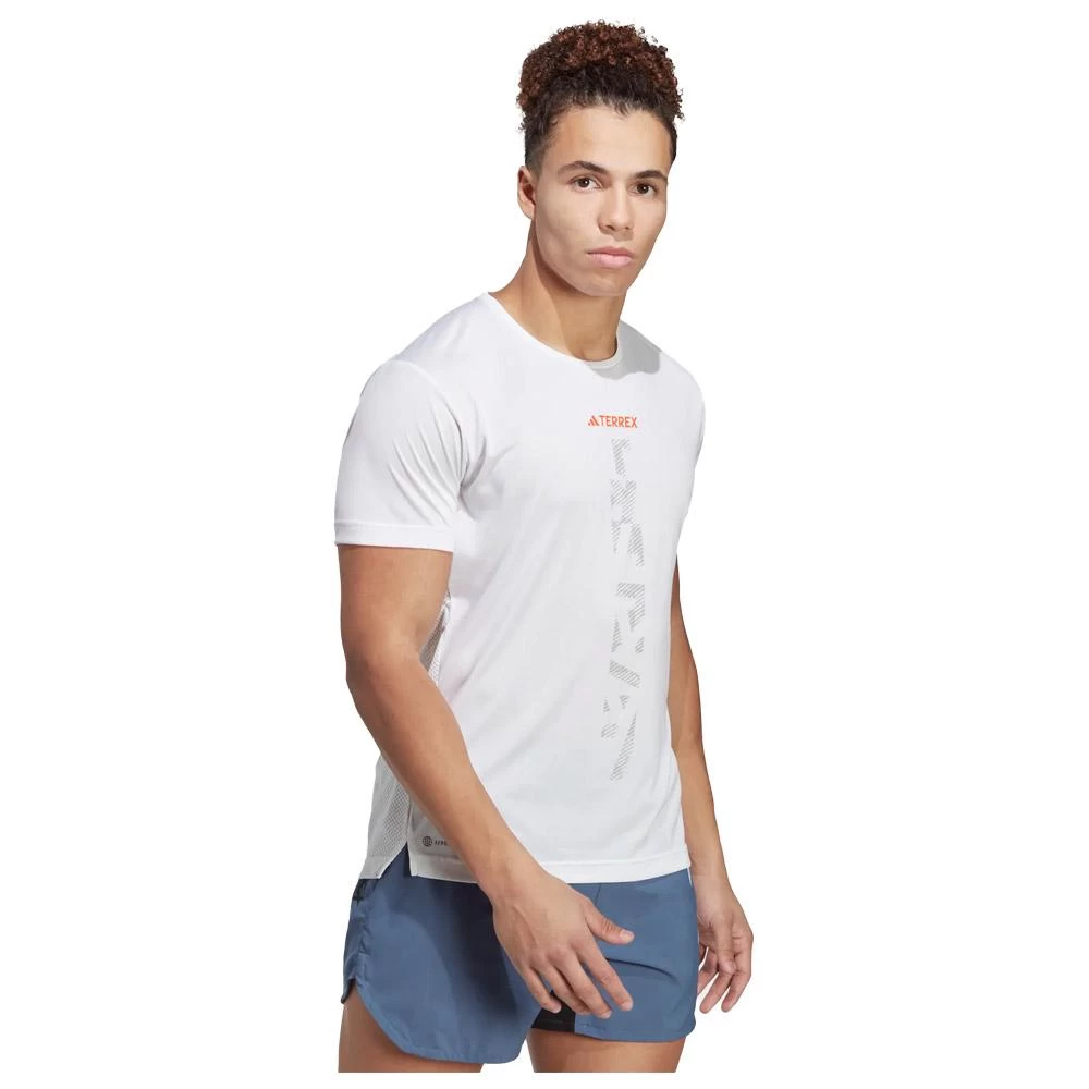 Tee-shirt De Trail Adidas Agravic T-Shirt White 3 Tee-shirt De Trail Adidas Agravic T-Shirt White – Image 3