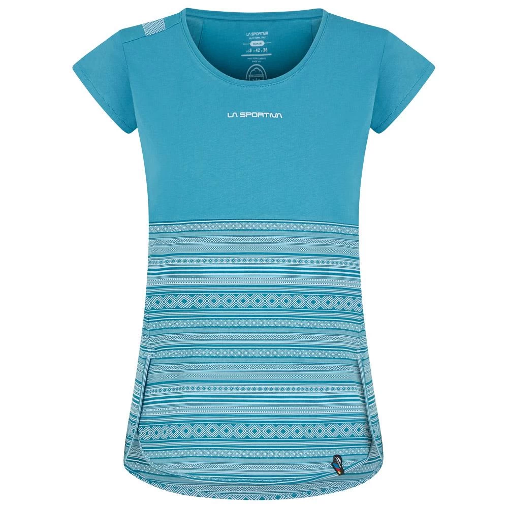 Tee-shirt D’escalade La Sportiva Lidra T-Shirt W Topaz 1 Tee-shirt D’escalade La Sportiva Lidra T-Shirt W Topaz