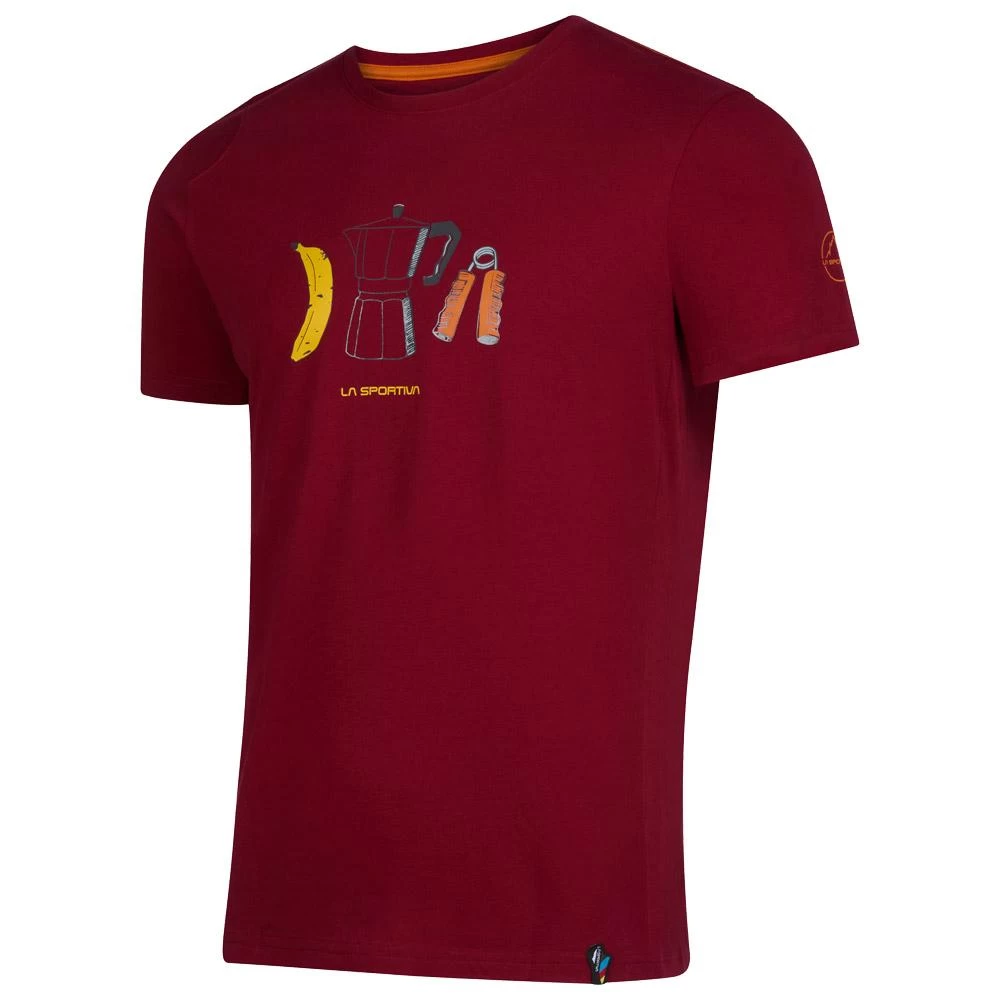 Tee-shirt D’escalade La Sportiva Breakfast T-Shirt M Sangria 1 Tee-shirt D’escalade La Sportiva Breakfast T-Shirt M Sangria