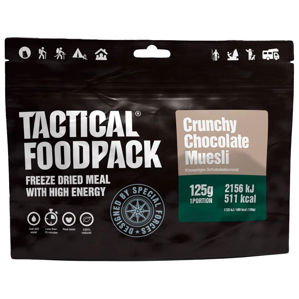 Repas Lyophilisé Tactical Foodpack Crunchy Muesli Chocolate 1 Repas Lyophilisé Tactical Foodpack Crunchy Muesli Chocolate