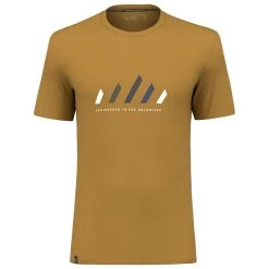 Tee-shirt De Rando Salewa Pure Heart Dry T-Shirt M Golden Brown