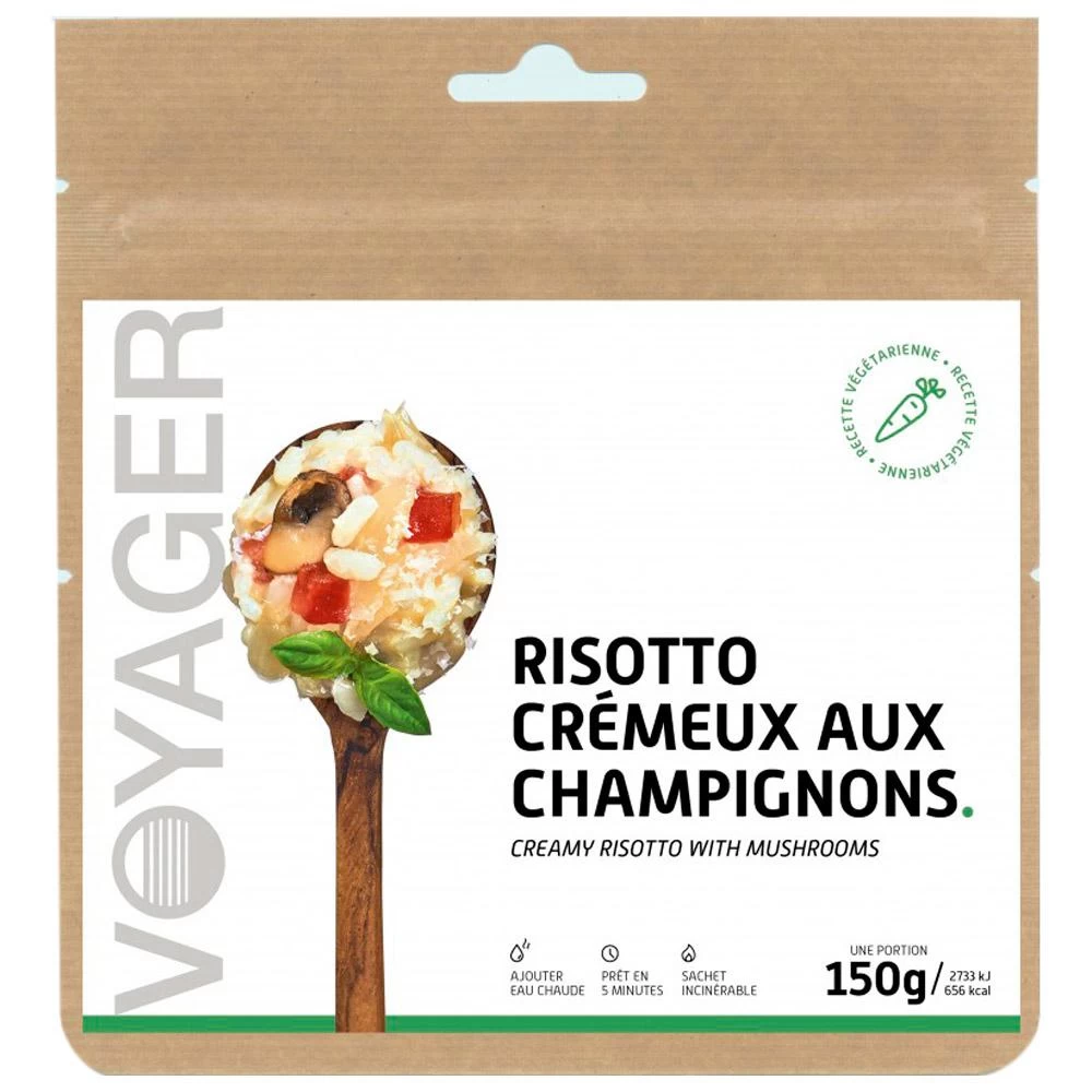 Repas Lyophilisé Voyager Risotto Crémeux Aux Champignons 1 Repas Lyophilisé Voyager Risotto Crémeux Aux Champignons