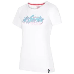 Tee-shirt D’escalade La Sportiva Retro T-Shirt W White Malibu Blue