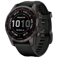 Montres GPS Garmin Fenix 7S Sapphire Solar Edition Carbon Gray Black