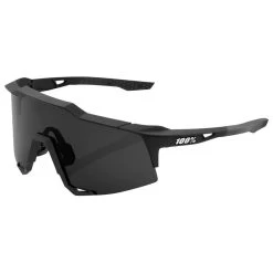 100% Lunettes De Soleil 100 % Speedcraft Soft Tact Black Smoke Lens