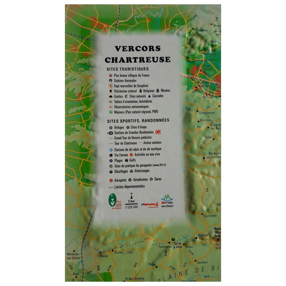 Carte 3D 3DMAP Vercors-Chartreuse 3 Carte 3D 3DMAP Vercors-Chartreuse – Image 3