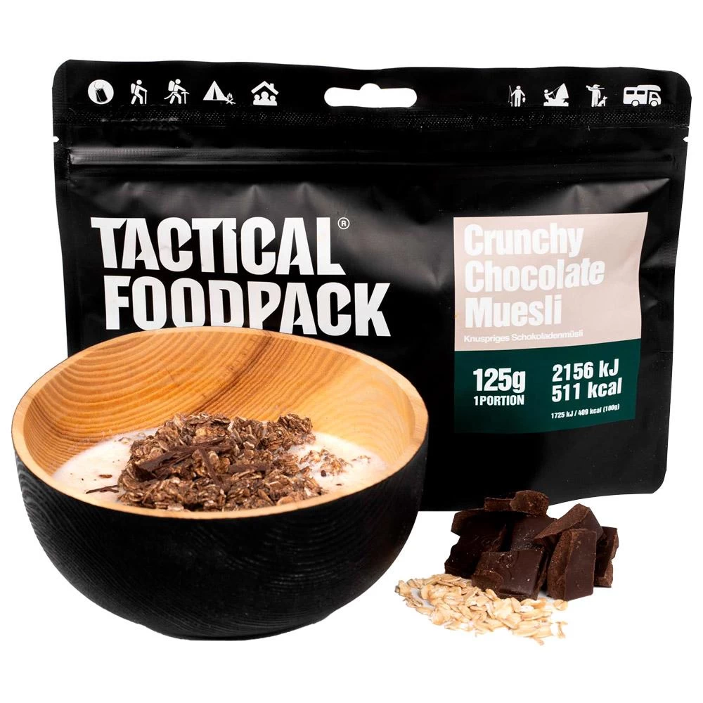 Repas Lyophilisé Tactical Foodpack Crunchy Muesli Chocolate 2 Repas Lyophilisé Tactical Foodpack Crunchy Muesli Chocolate – Image 2