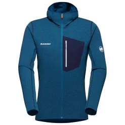 Veste D’alpinisme Mammut Aenergy Light ML Hooded Jkt Deep Ice Marine