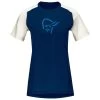 Maillot VTT Norrona Fjørå Wool T-Shirt W's Indigo Night Snowdrop