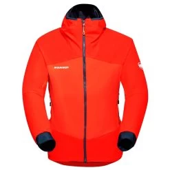 Veste D’alpinisme Mammut Taiss IN Hybrid Hooded Jacket Men Hot Red Marine