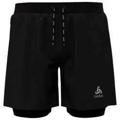 Short De Trail Odlo 2-In-1 Axalp Trail 6 Inch Black