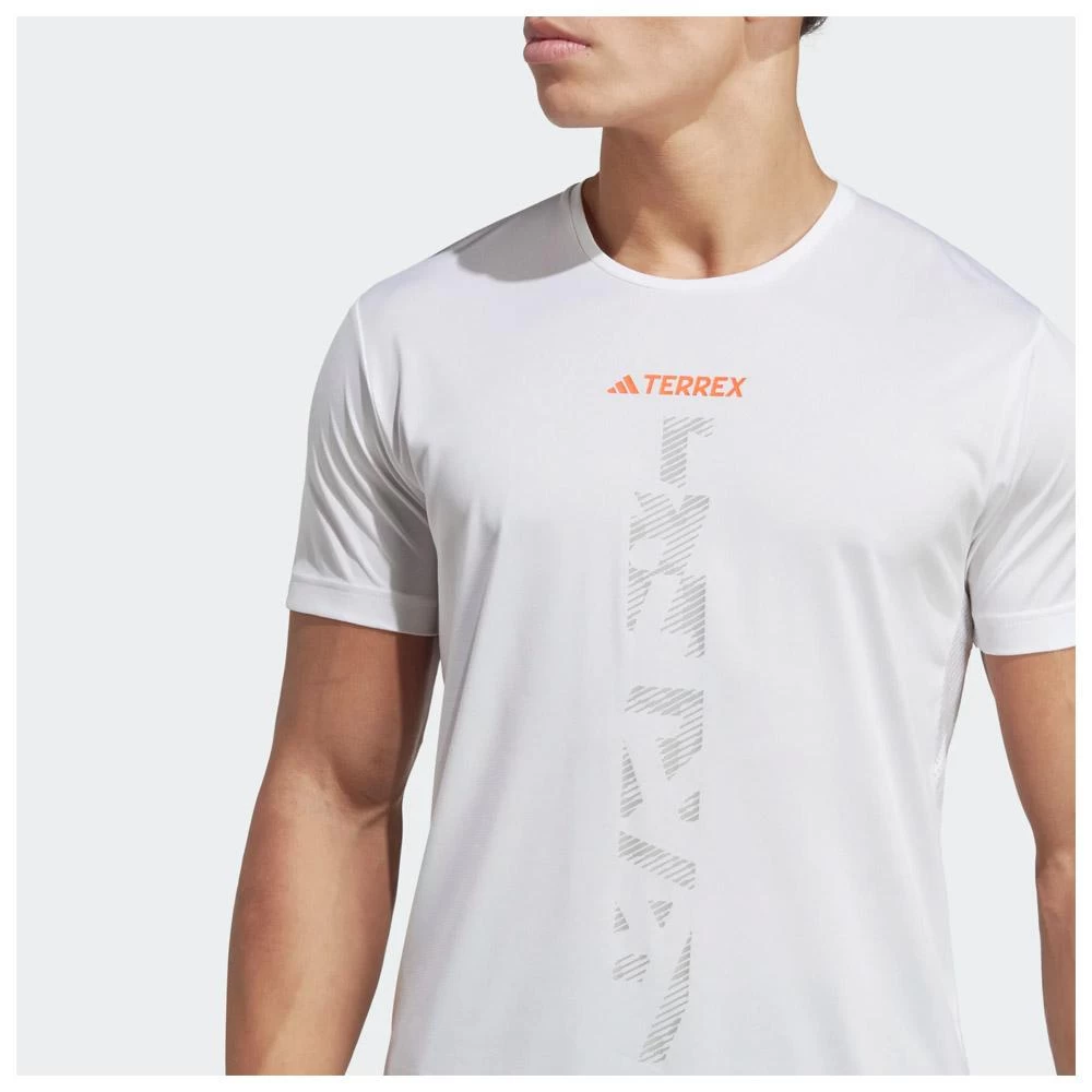 Tee-shirt De Trail Adidas Agravic T-Shirt White 7 Tee-shirt De Trail Adidas Agravic T-Shirt White – Image 7