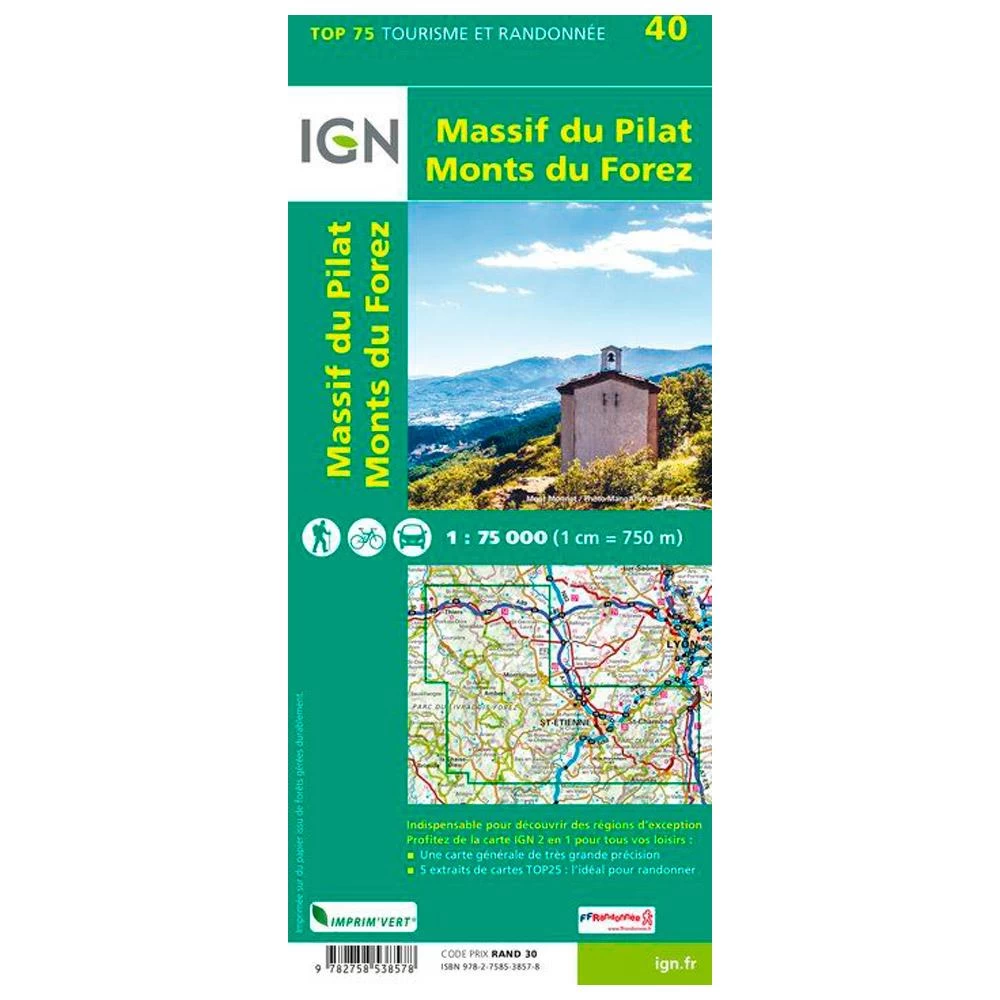 Carte IGN Massif Du Pilat Mont Forez 2 Carte IGN Massif Du Pilat Mont Forez – Image 2