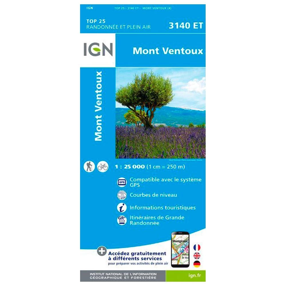 Carte IGN 3140ET Mont Ventoux 1 Carte IGN 3140ET Mont Ventoux