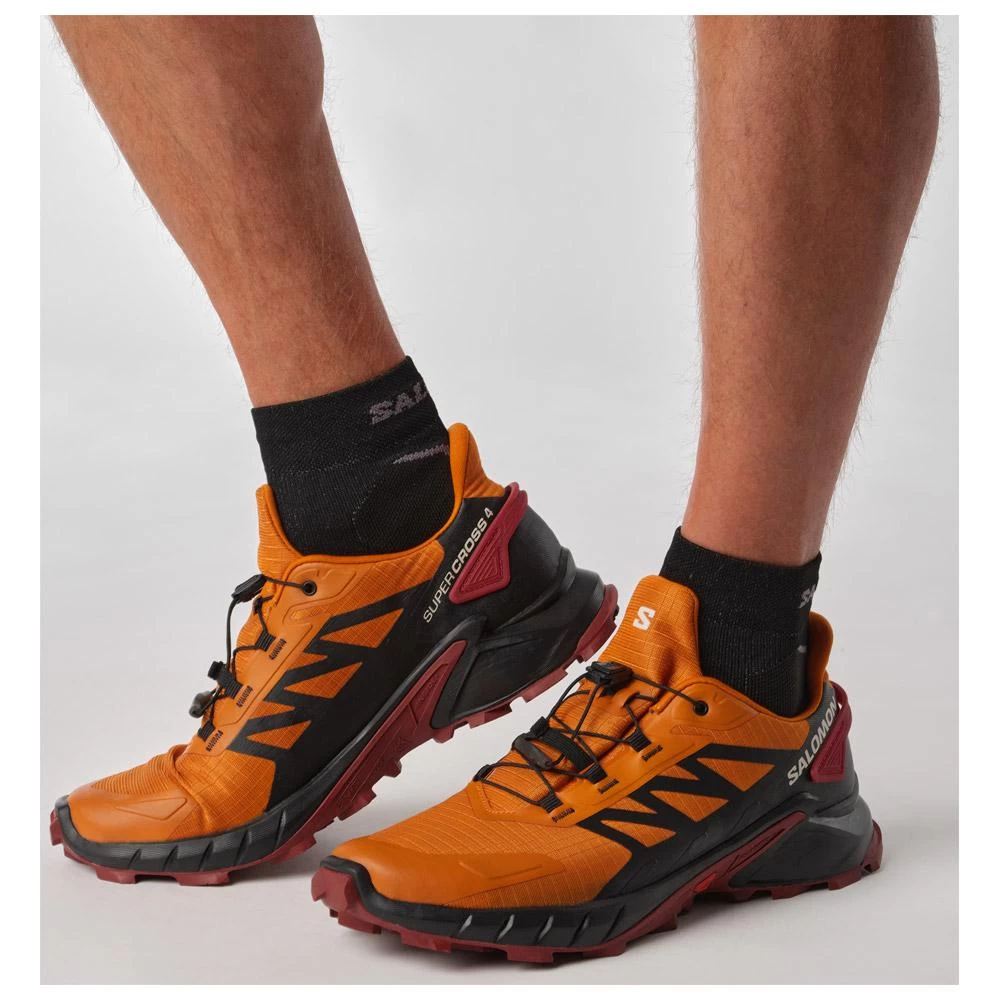 Chaussures De Trail Salomon Supercross 4 Marmalade Black Biking Red 7 Chaussures De Trail Salomon Supercross 4 Marmalade Black Biking Red – Image 7