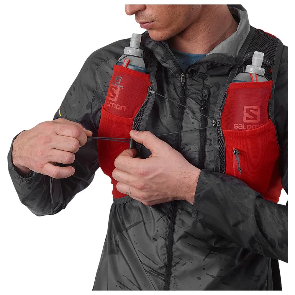 Gilet Trail Salomon Active Skin 4 With Flask Fiery Red Ebony 7 Gilet Trail Salomon Active Skin 4 With Flask Fiery Red Ebony – Image 7