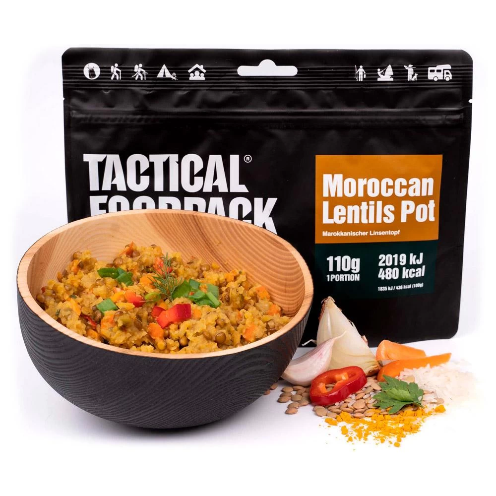 Repas Lyophilisé Tactical Foodpack Pot De Lentilles Marocain 110g 2 Repas Lyophilisé Tactical Foodpack Pot De Lentilles Marocain 110g – Image 2