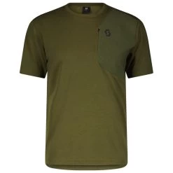 Tee-shirt De Rando Scott Dri Pocket Shortsleeve Fir Green