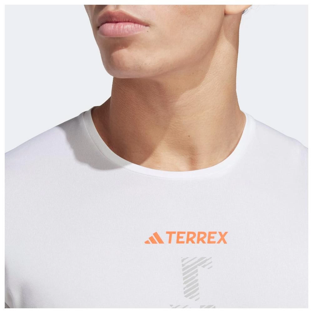 Tee-shirt De Trail Adidas Agravic T-Shirt White 5 Tee-shirt De Trail Adidas Agravic T-Shirt White – Image 5