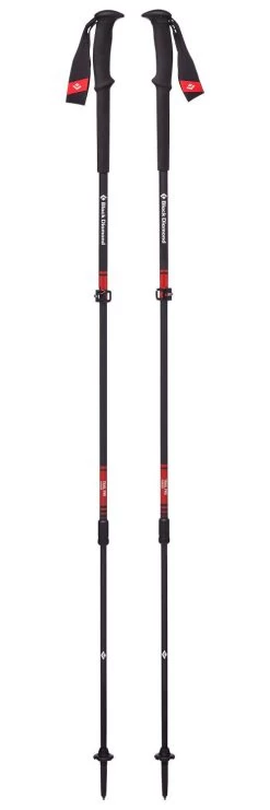 Bâton Black Diamond Trail Pro Trekking Poles 105-140 Cm Fire Red