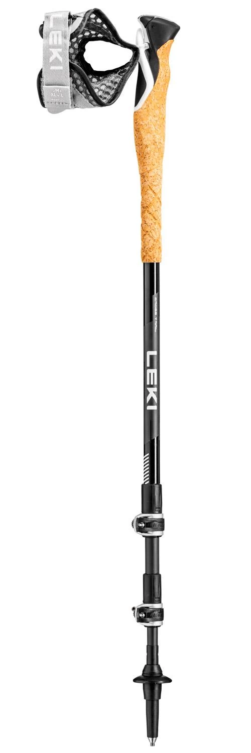 Bâton Leki Cross Trail Lite Carbon 100-135cm Black White Natural Carbon 3 Bâton Leki Cross Trail Lite Carbon 100-135cm Black White Natural Carbon – Image 3